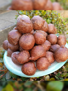 A picture of Chocolate Puff puff.