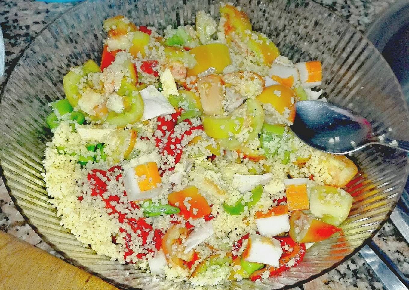 Picadillo de tomate y cuscús