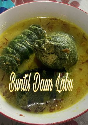 Foto resep Buntil Daun Labu