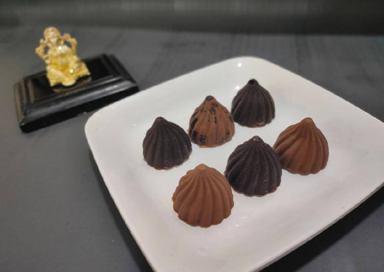 Recipe of Speedy Chocolate Coconut Modak