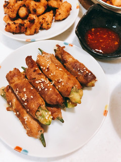 秋葵豬肉捲 的食譜成品照片