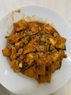紅燒麻辣氣炸油豆腐 的食譜成品照片