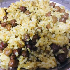 A picture of Cholle chawal.