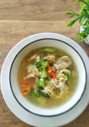 Foto resep Sup Telur Brokoli Ayam