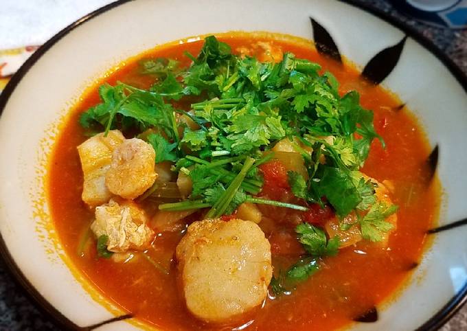 Recipe of Speedy Sea scallops in tomato onion soup