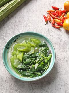 Foto resep Sayur Bening Bayam Oyong Gambas