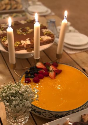 صورة لوصفة حلى المانجا البارد 😍🍧🧡