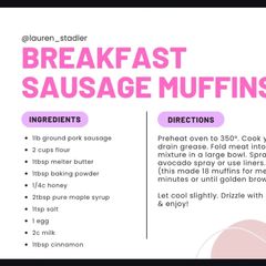 A picture of Breakfast sausage muffins.
