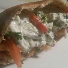 A picture of Buffalo Tender Pita.