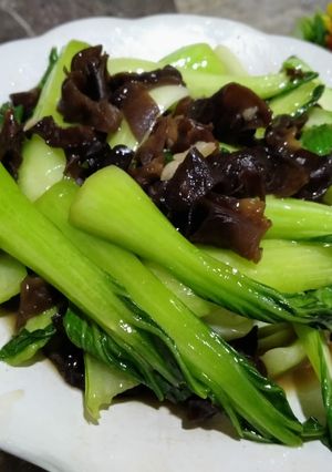Foto resep Cah pakcoy jamur kuping