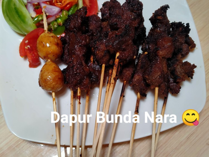 Resep Sate Maranggi (serba mateng) yang Lezat Sekali