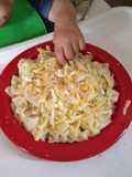 Fideos con huevo, queso y nuez 🌰