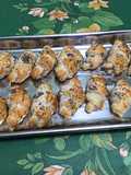 Mini Puff Pastry Croissants with Roquefort and Blue Poppy Seeds