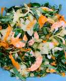 Vào bếp cùng con: gỏi tôm khế lá lốt càng cua vườn nhà ba