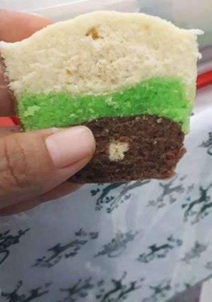 Foto resep Bolu kukus 3 rasa