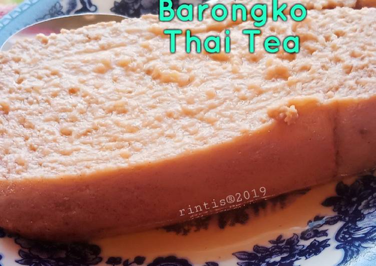 Resep: Barongko Thai Tea yang Enak!