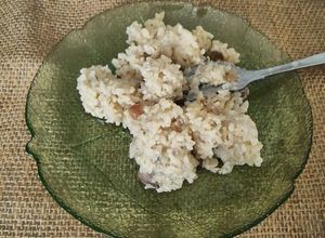 Une photo de Risotto aux champignons ultra rapide au Cookéo