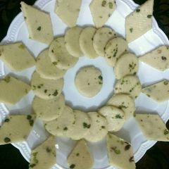A picture of Kaju katli.