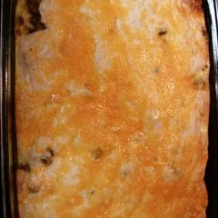 A picture of Biscuits and Gravy Casserole .