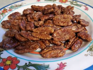 Brad's bourbon candied pecans