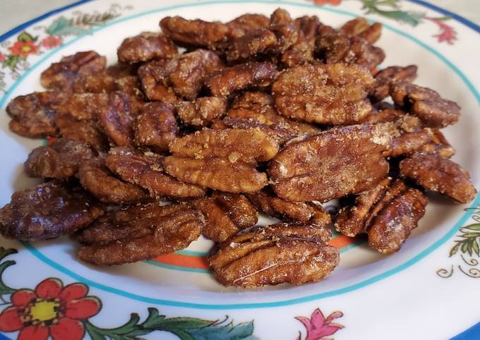 Easiest Way to Make Favorite Brad&amp;#39;s bourbon candied pecans for Vegetarian Recipe