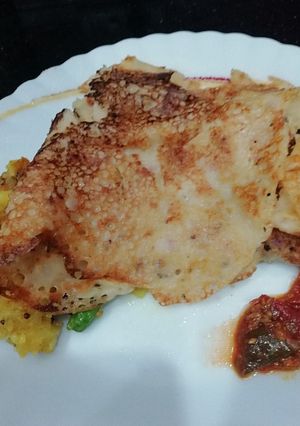 A picture of Godhumai Dosa.