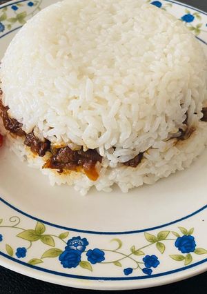 Una foto de Arroz tapado, estilo peruano💕