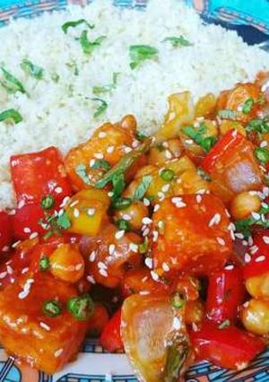 A picture of Spicy Tofu Chana Chilli.