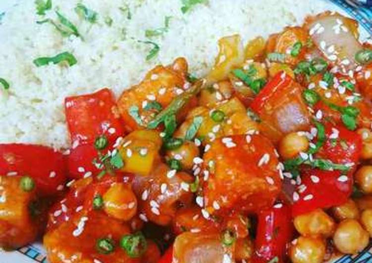 Steps to Prepare Any-night-of-the-week Spicy Tofu Chana Chilli