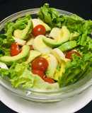 Ensalada de Lechuga palmitos aguacate Tomatitos Cherry 🍅🥑