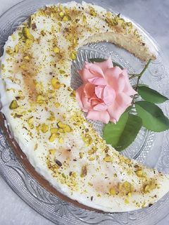 صورة لوصفة بسبوسة هلال رمضان