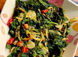 Foto resep Tumis Pucuk Daun Labu Teri