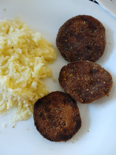 Una foto de Milanesas de berenjena veganas
