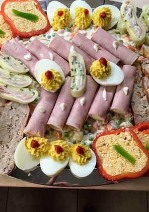 Baconnal burkolt darált hús / vagdalt (hidegtál) recept fotója