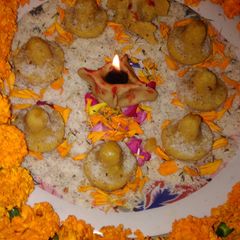 A picture of #chana dal stuff modak post2.