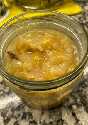 Una foto de Chutney de peras y mango