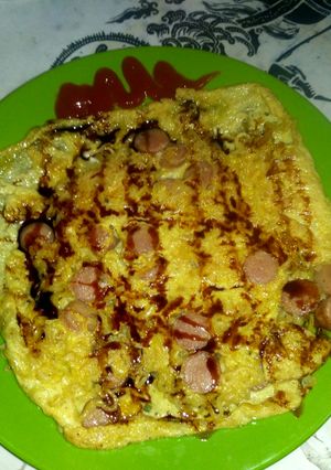 Foto resep Omlet sosis