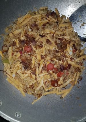 Foto resep Nasi goreng sosis telur