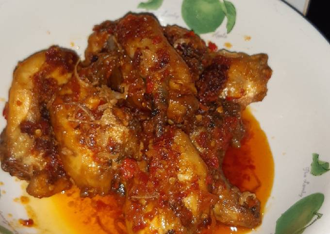 Ayam sambal merah..#resep rumahan #belajar memasak #simple