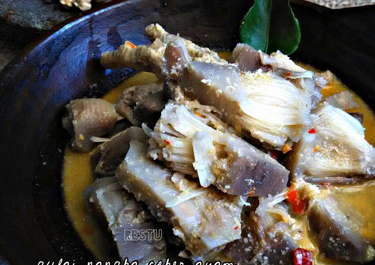 Anti Ribet, Membuat Gulai Nangka Muda Dengan Ceker Ayam enak dan mudah