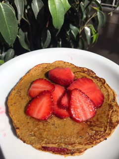 Una foto de PanCakes saludables