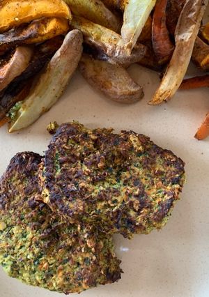 Una foto de Croquetas de alubias, verduras y avena en Airfryer 🥬🙈