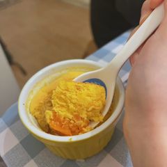 A picture of Pumpkin soufflé cheesecake.