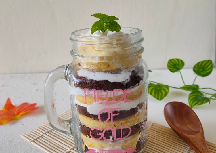 Cake in Jar (Labu Parang) foto resep utama