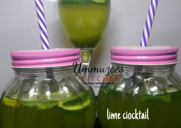 How to Prepare Homemade Lime cocktail