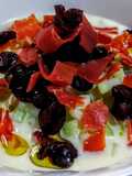 TZATZIKI Con Jamón🥩Serrano y🍒Arándanos...!