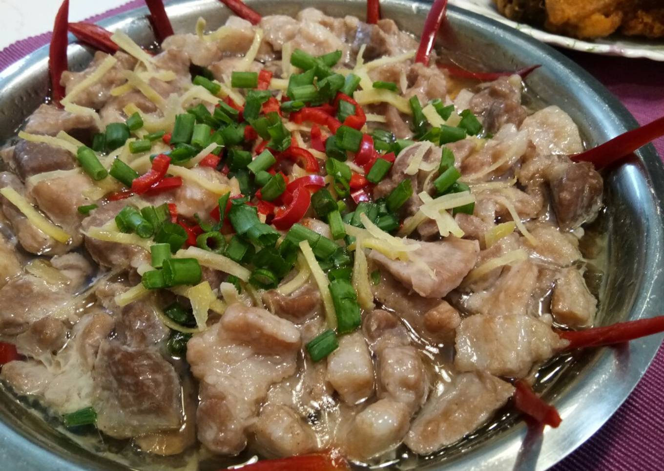 Steamed Pork Meat with Salted Shrimp Sauce