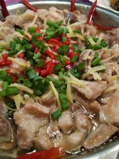 A picture of Steamed Pork Meat with Salted Shrimp Sauce.