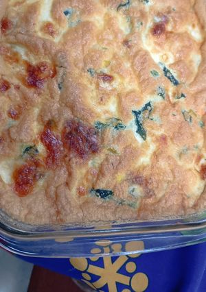 Una foto de Soufflé de verduras