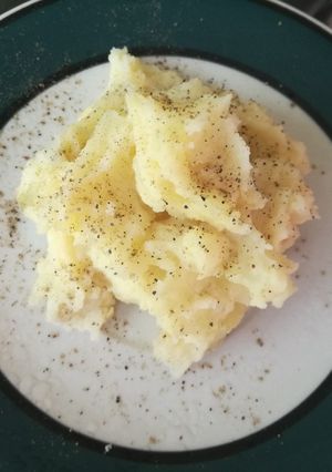 Una foto de Puré de papá con queso